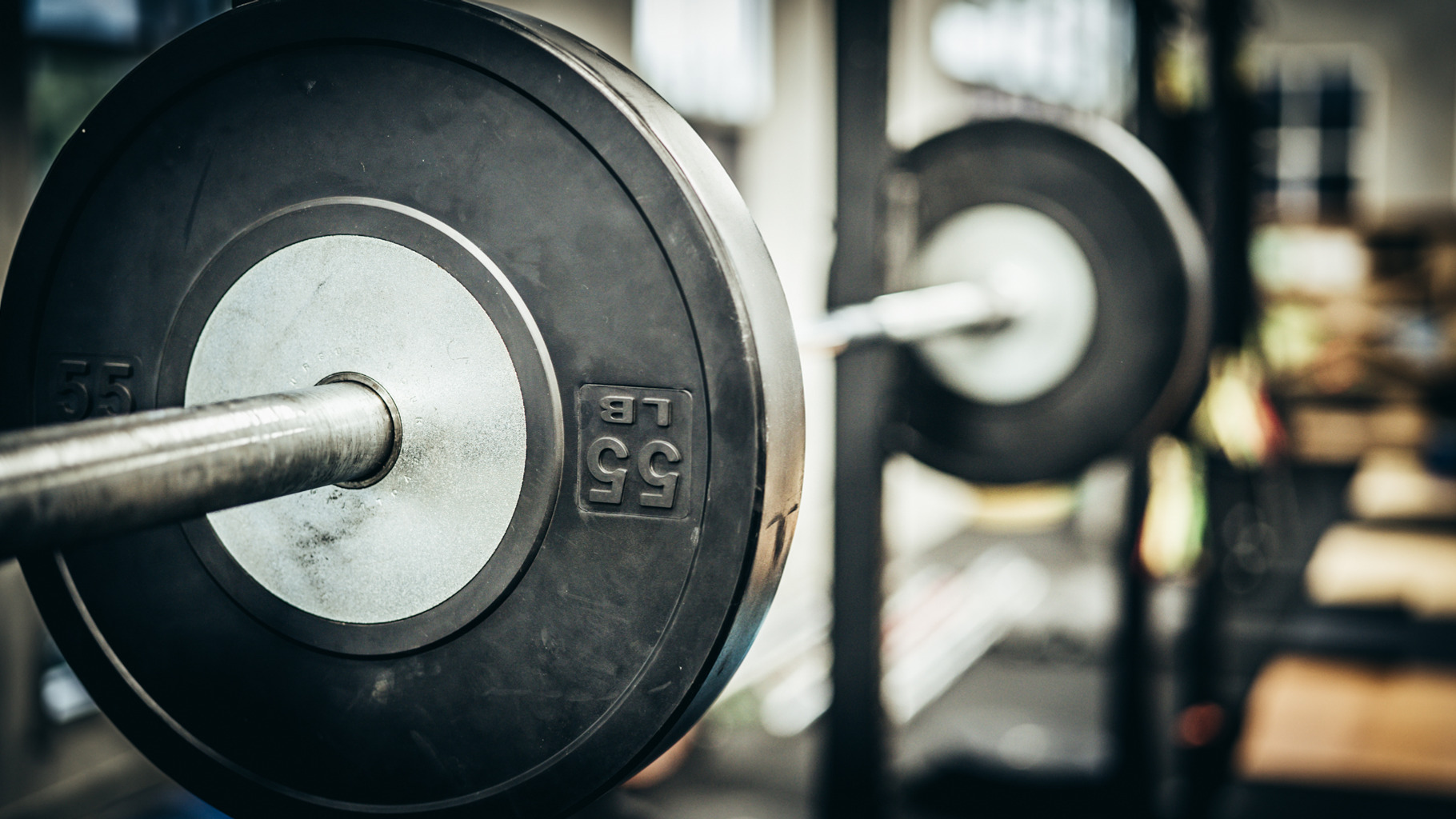 Barbell On A Crossfit Squat Rack, a Sports & Recreation Photo by Snake Eye Media