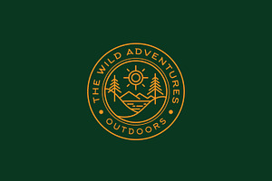 Adventure Outdoor Badge Logo Design