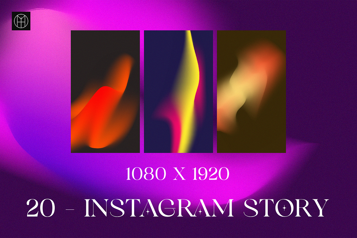 Neon Shape Grainy Gradient Textures, a Background Graphic by Mohit Designer (Photo 5 of 10)