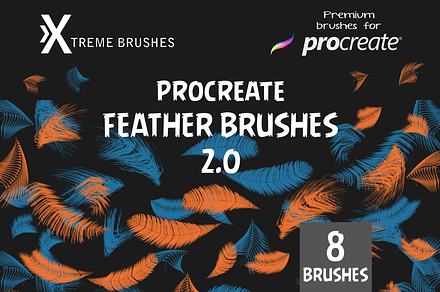 Procreate Feather Brushes 2.0!