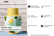 Ceramic Vase, a Household Mockup by Pret-a-Mockup (Thumbnail 1 of 9)