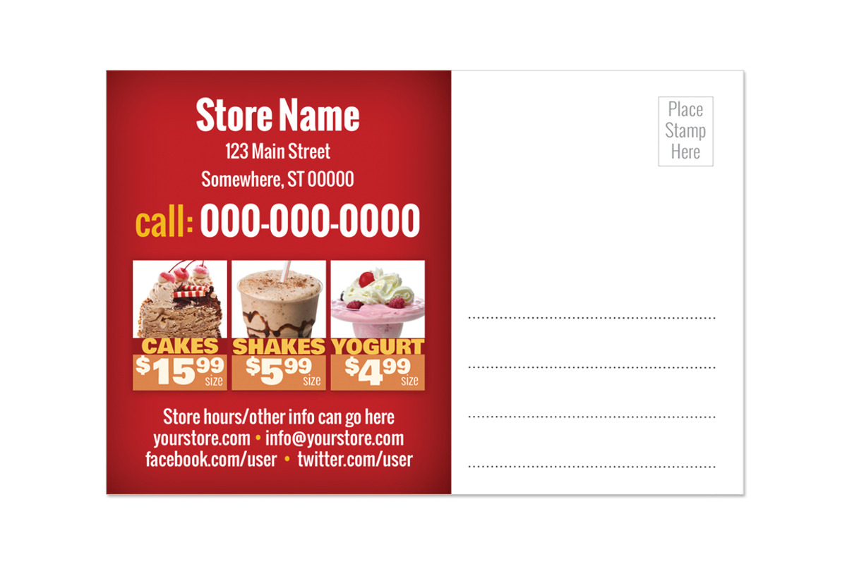 Restaurant Multipurpose Postcard, a Card Template by MitchLinhardt (Photo 3 of 3)