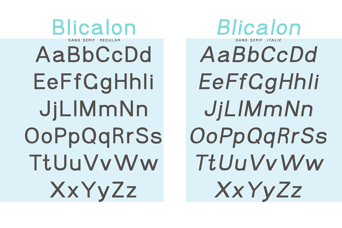 Blicalon - Sans Serif font, a Sans Serif Font by Art pages (Photo 5 of 8)