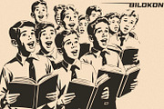 Vintage People Vector Pack, a Person Illustration by Bilokon (Thumbnail 5 of 6)