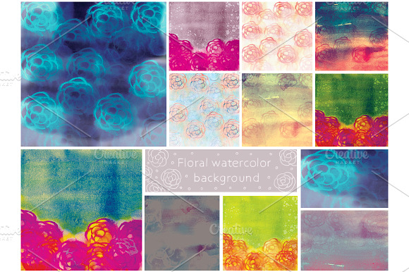 Floral Watercolor Background