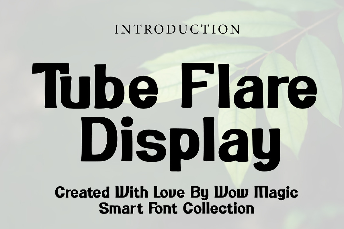 Tube Flare Display, a Slab Serif Font by Wow Magic (Photo 1 of 3)