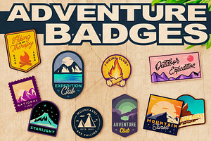 Adventure Badges Set