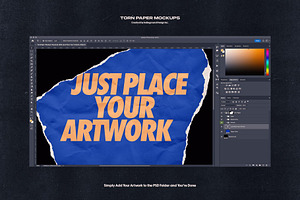 Torn Paper Mockups & Textures