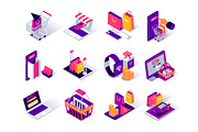 Isometric Vector Icons Pack, an Outline Icon by alexdndz (Thumbnail 13 of 21)