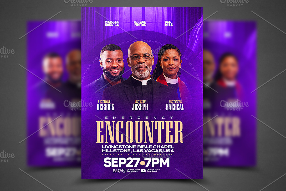 Church Flyer Design Psd, a Social Media Template by church flyer templates (Photo 1 of 4)