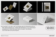 55 book mockups, a Books & Magazine Mockup by Creatoom (Thumbnail 3 of 11)