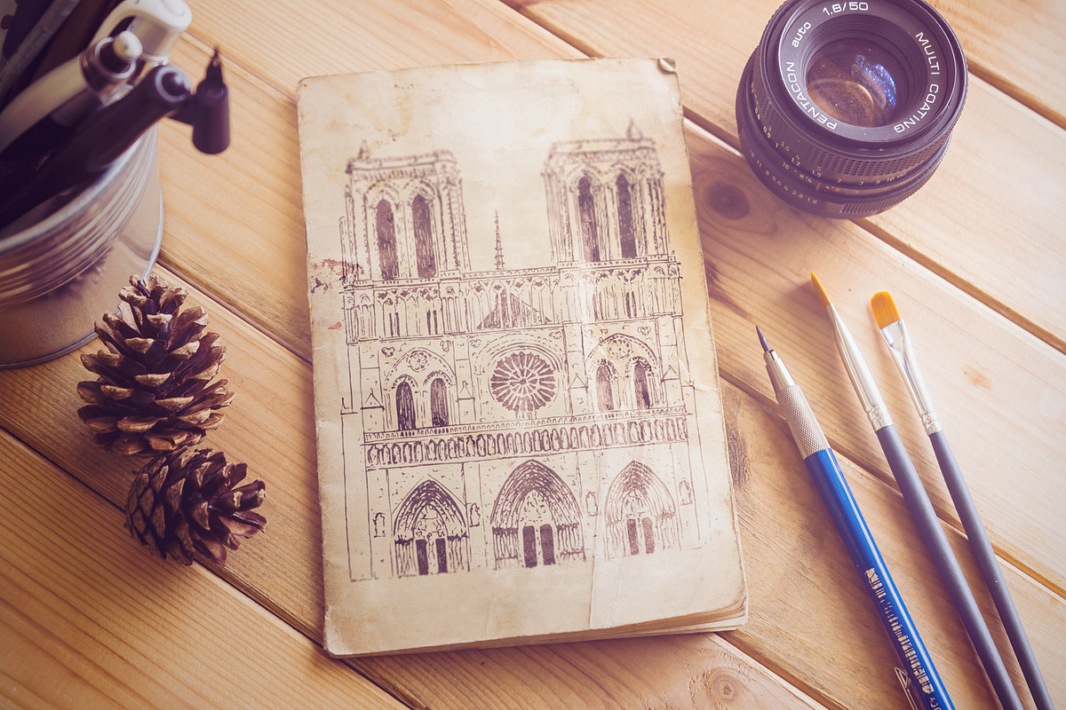 Set of Paris sketches, an Illustration by Everilda (Photo 4 of 5)
