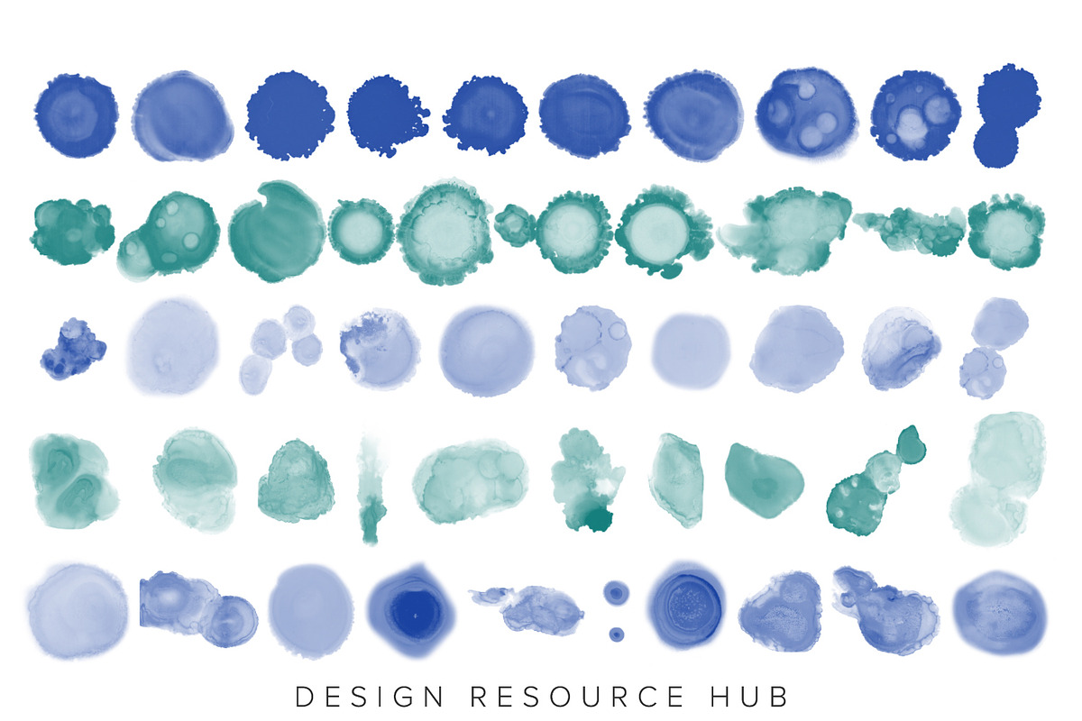 Procreate Alcohol Ink Megapack 2, a Brush Add-On by Design Resource Hub (Photo 5 of 7)