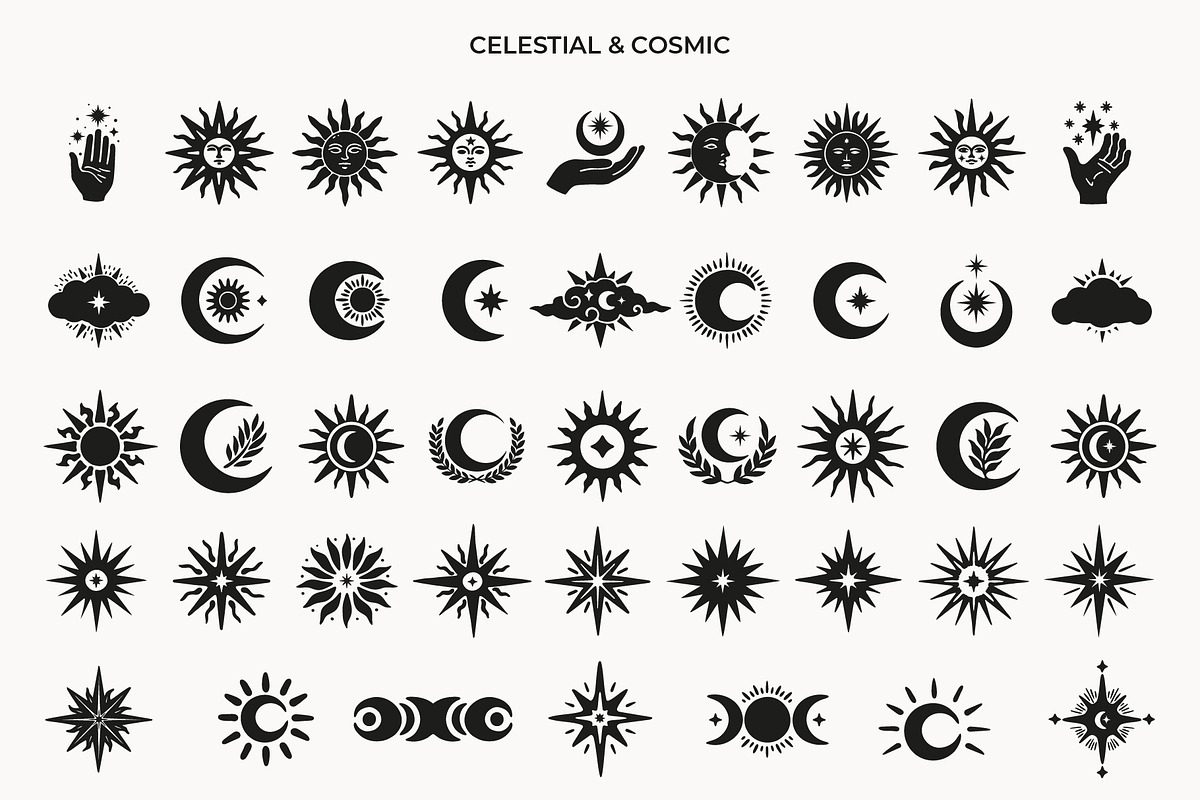 Mystical symbol illustration set, an Object Graphic by NatalieArtShop (Photo 10 of 17)