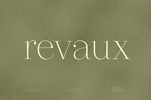 Revaux Elegant Serif Typeface