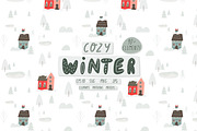 Textured winter clipart & patterns, a Seasonal Illustration by Valerie (Thumbnail 1 of 11)