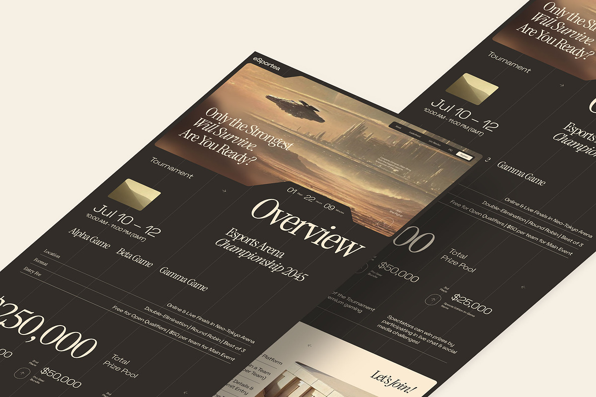 eSportea - Landing Page Template preview 3