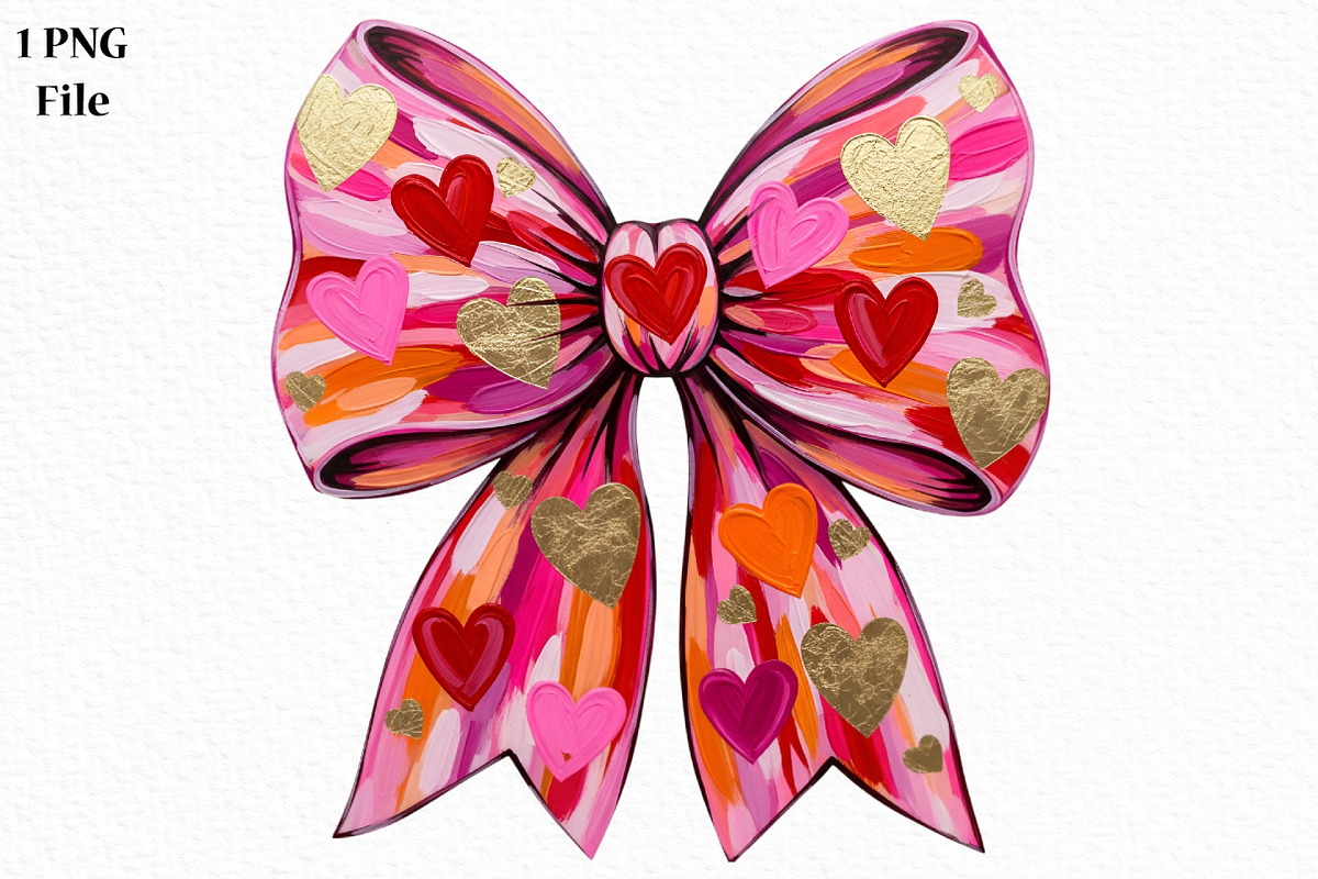 Valentines Day Coquette Bow PNG, an Illustration by Canvas Craft (Photo 1 of 6)