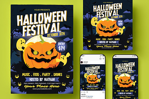 Halloween Party Flyer, a Flyer Template by Creativestoree