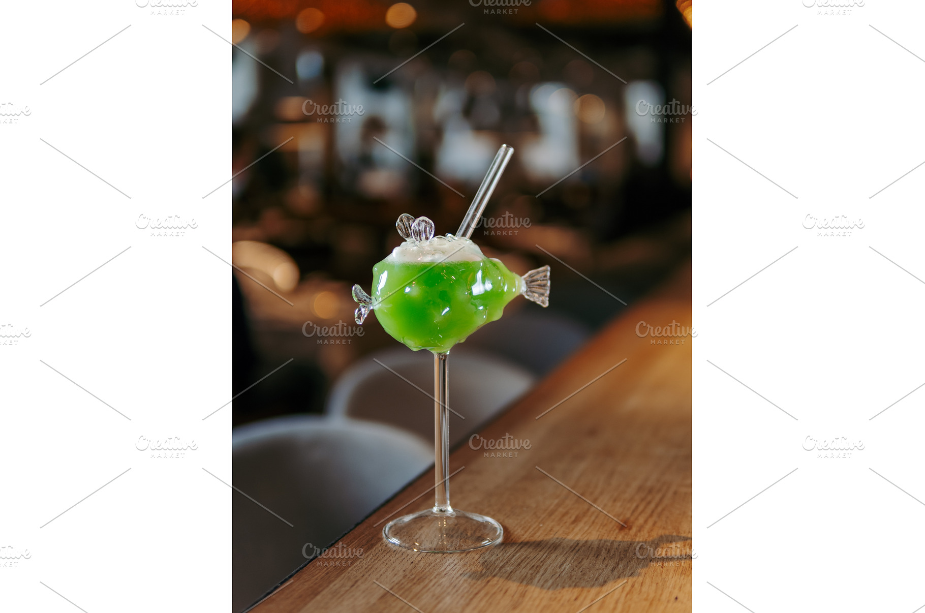 Green melon fusion, midori colada, a Food & Drink Photo by Fascinadora