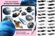 Procreate Galaxy Space brushes, a Brush Add-On by Revabrush (Thumbnail 3 of 7)