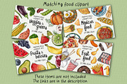 Cooking supplies watercolor clipart, an Object Graphic by Trinibis (Thumbnail 5 of 5)