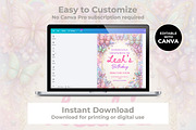 Butterfly Birthday Invitation, an Invitation Template by M9 Design (Thumbnail 3 of 4)
