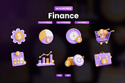 Finance 3D Icon, an Object Graphic by Artnivora.Std (Thumbnail 1 of 4)
