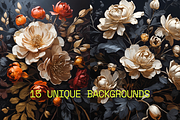 FLORAL Oil Painting Backgrounds, an Illustration by Aire Studio (Thumbnail 3 of 7)