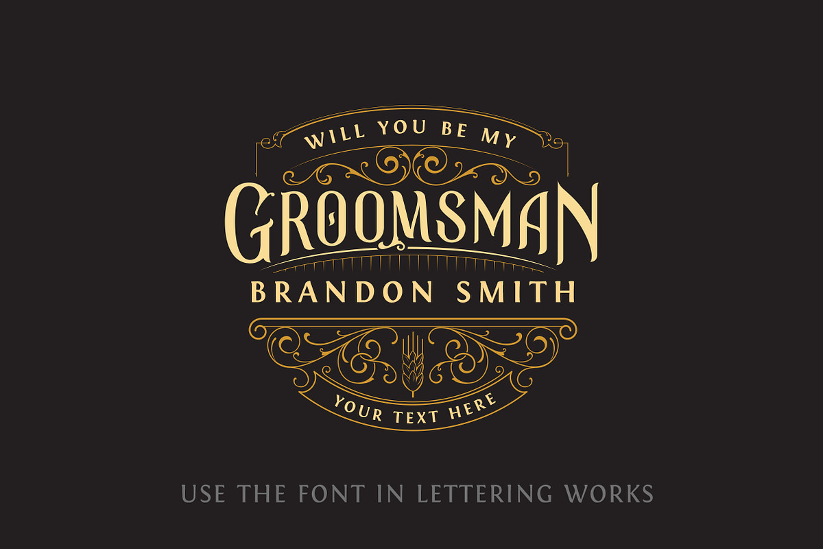 Black Spot Vintage Display Font, a Serif Font by vatesdesign (Photo 6 of 9)