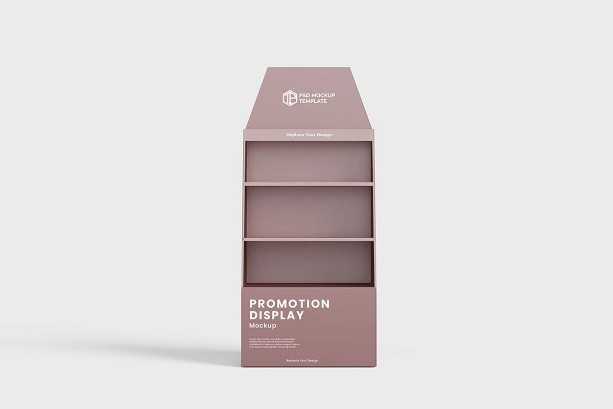 Promotion POS Display Rack Mockup, an Advertising Mockup by tiyasprabawa (Photo 2 of 5)