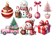 Cozy Winter Candy Cane Clipart, an Illustration by Designworld (Thumbnail 4 of 5)