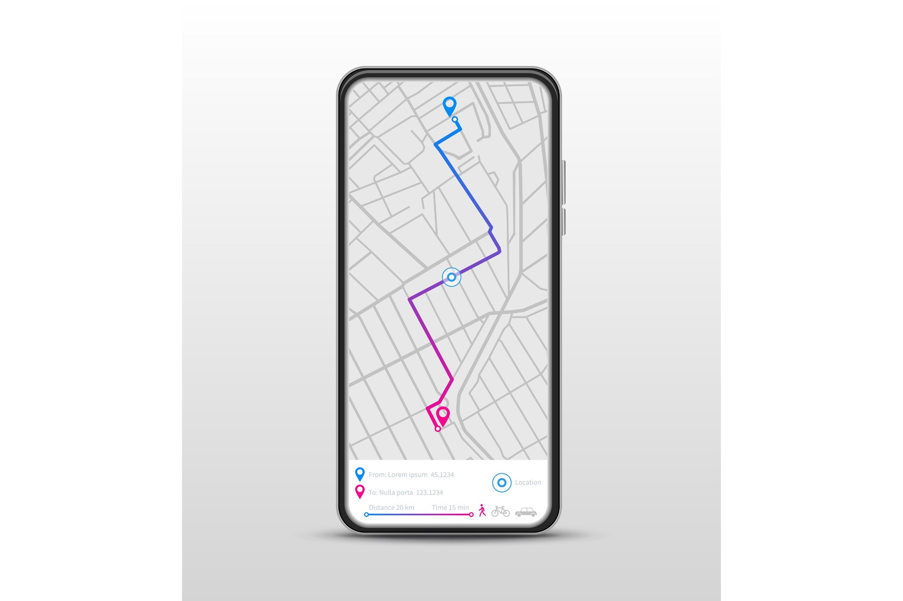Mobile Navigation Gps Navigator by Valerie Bodnar | Creative Market