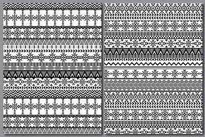 Tribal Vector Seamless Patterns