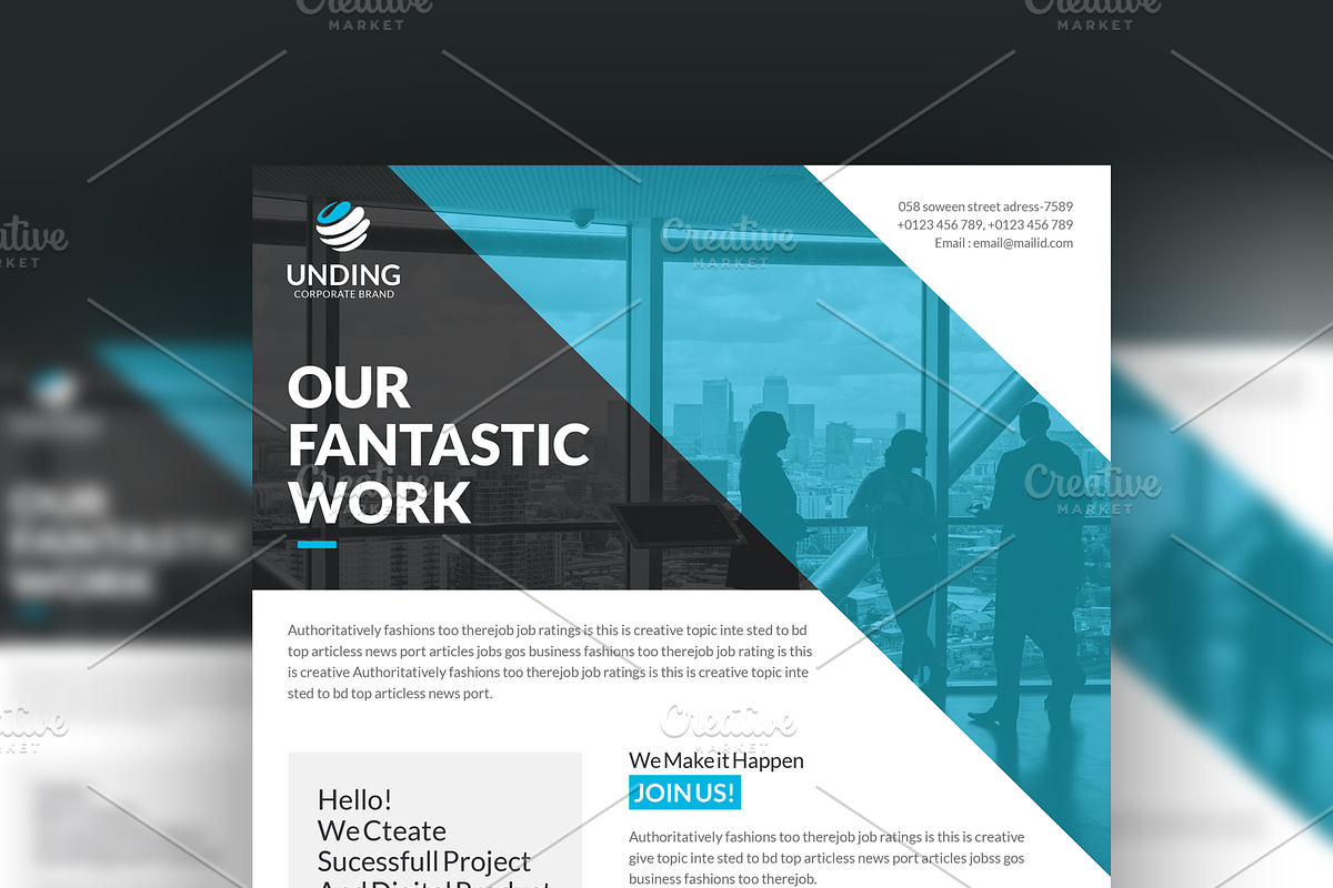 Corporate Flyer, a Flyer Template by GenerousArt (Photo 3 of 5)
