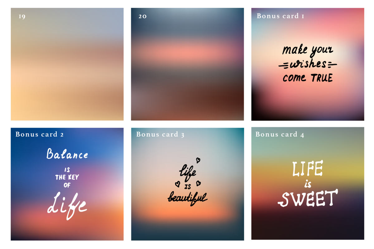 20 sunset gradients + 4 bonus card, a Texture Graphic by Olha Kozachenko (Photo 6 of 6)