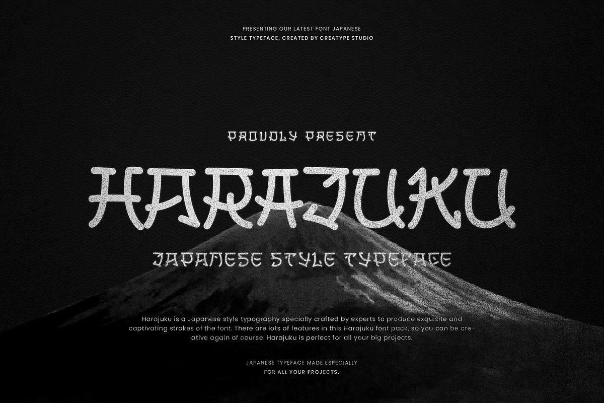 Harajuku Japanese Business Font, a Font by Creatype Studio (Photo 1 of 10)