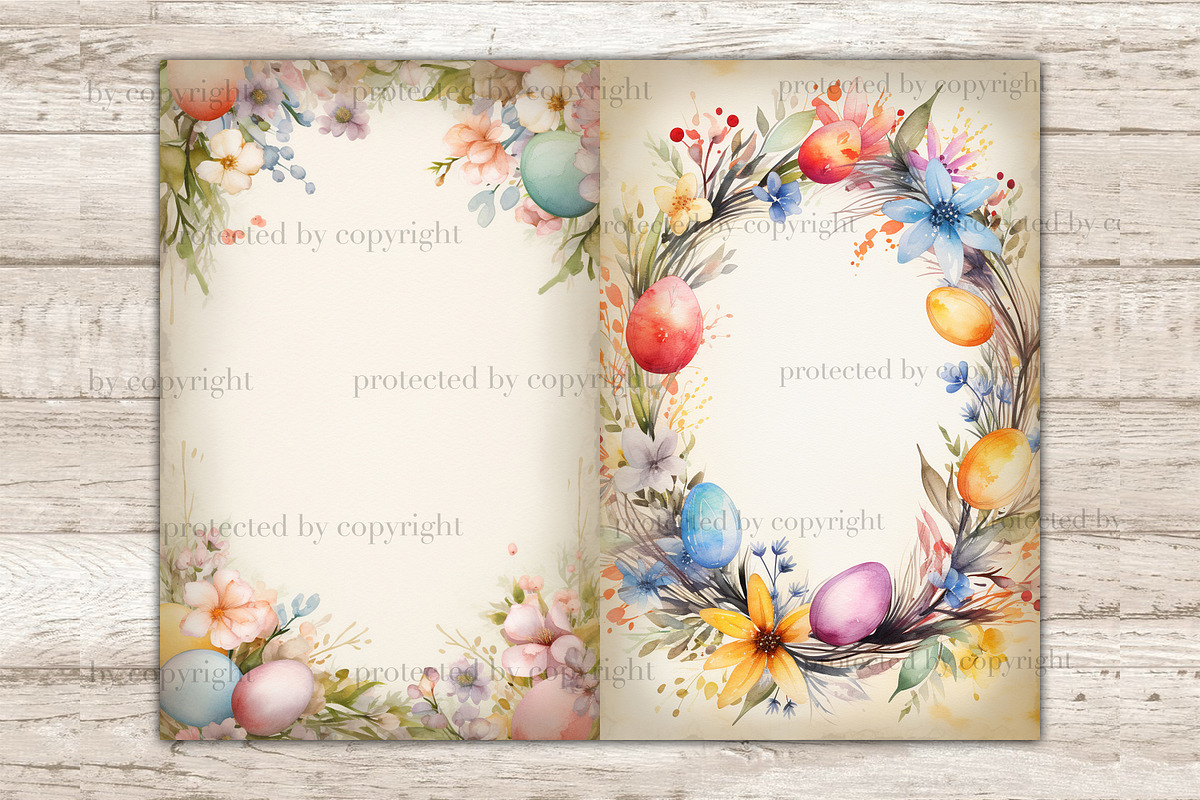 Pastel Easter Ephemera Junk Journal, a Decorative Illustration by GlamArtZhanna (Photo 8 of 9)