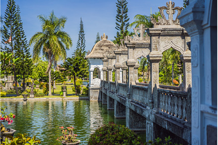 Water Palace Taman Ujung in Bali, an Architecture Photo by Elizaveta Galitskaya