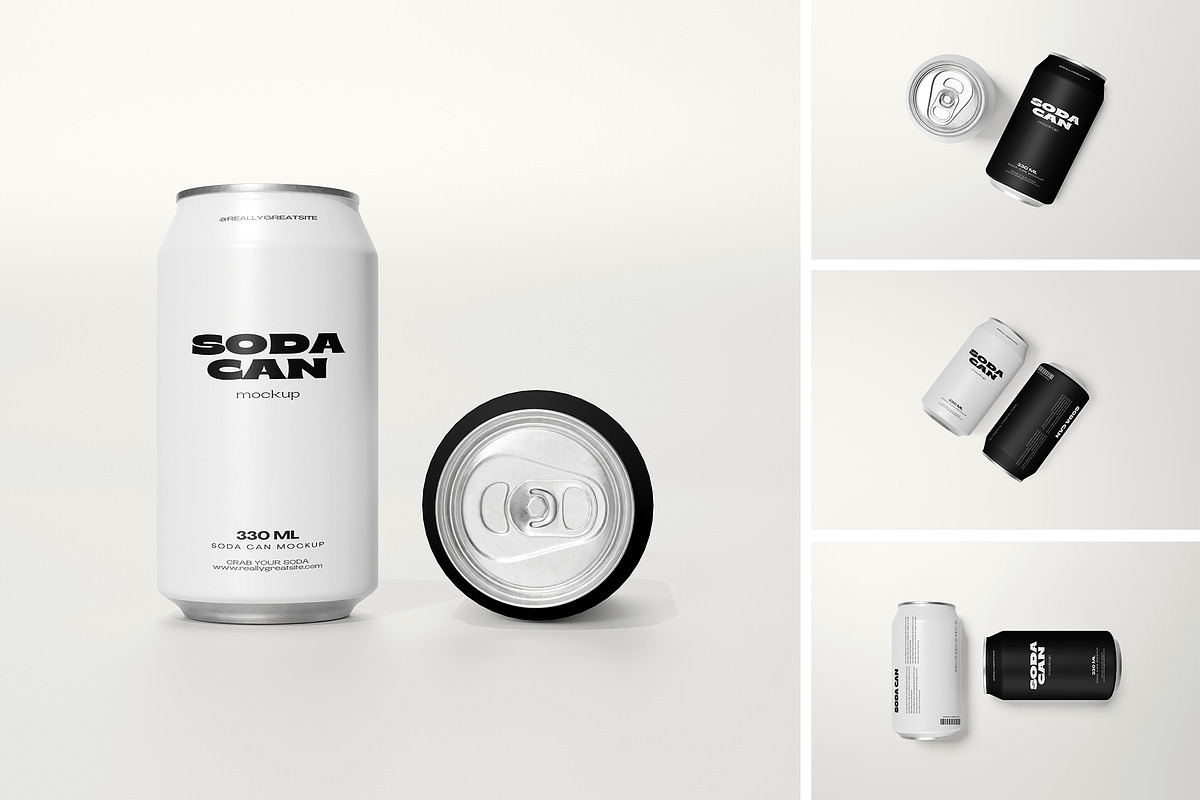 Drink Can Mockup, a Packaging Mockup by xavier_studio (Photo 1 of 5)