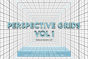 Perspective Grids Vol 1, a Background Graphic by Honnum Graphic Art (Thumbnail 1 of 9)