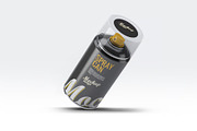Spray Can Mock-Up, a Product Mockup by DesignRushMarket (Thumbnail 3 of 8)
