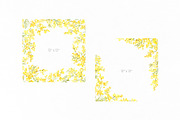 Watercolor Mimosa Branches Flowers, a Decorative Illustration by GraphicsDish (Thumbnail 5 of 5)