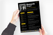 Black Style Resume CV, a Resume Template by iDoodle Studio (Thumbnail 2 of 3)