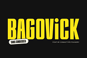 Bagovick - Sans Condensed Font, a Sans Serif Font by Comactype Foundry (Thumbnail 1 of 16)