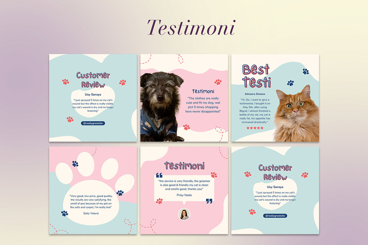 Pet Shop Instagram | CANVA Template, a Social Media Template by Azruca (Photo 10 of 17)