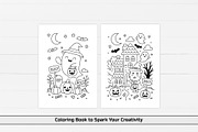Halloween Coloring Pages, an Education Illustration by DesignDevisers (Thumbnail 5 of 7)