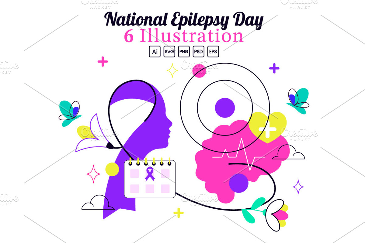 6 National Epilepsy Day, a Healthcare Illustration by denayunebgt (Photo 1 of 3)