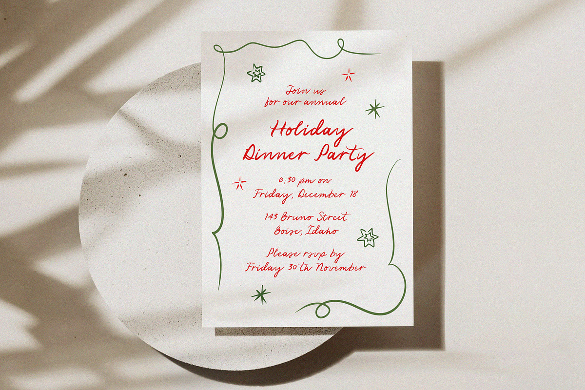 Hand Drawn Whimsical Christmas | SVG, a Seasonal Illustration by Calamar Studio (Photo 13 of 25)