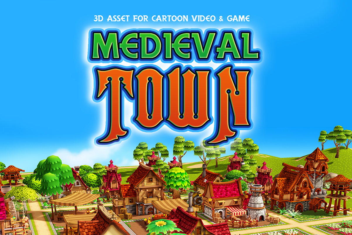 Medieval Town, an Architecture 3D Model by Souchenki (Photo 4 of 15)